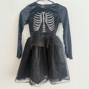 H&M Kids Girls Glitter Skeleton Dress